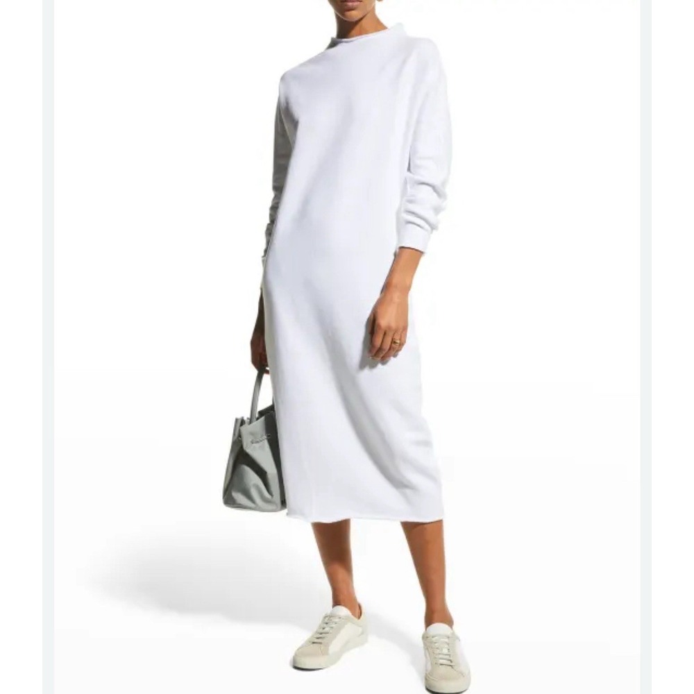 Frank & Eileen Isabelle‎ Funnel Neck Midi Dress Size XS White